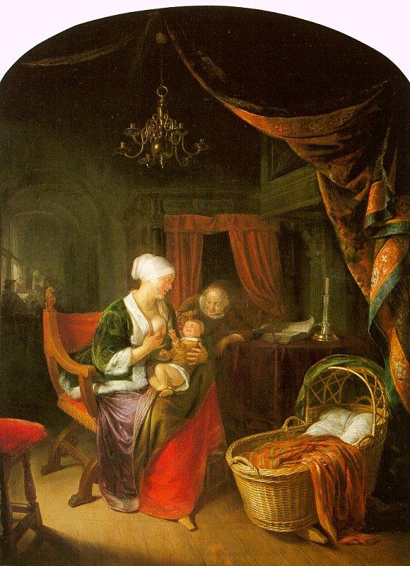 Gerrit Dou The Young Mother oil painting picture